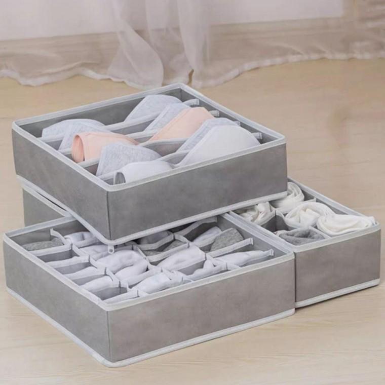 속옷 정리함 칸칸이 양말 수납함 부직포 보관함 속옥정리 오픈형 다용도