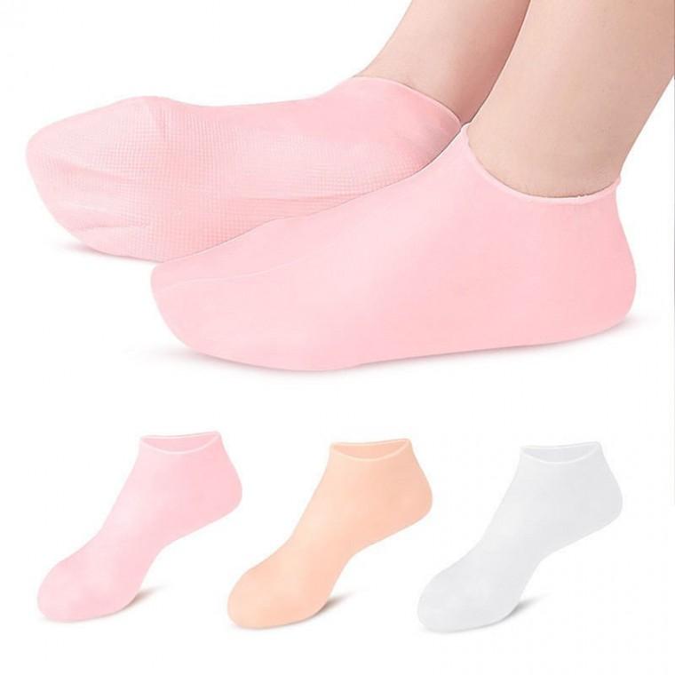 발각질 뒤꿈치 굳은살 제거 관리 올 실리콘 보습 양말 덧버선