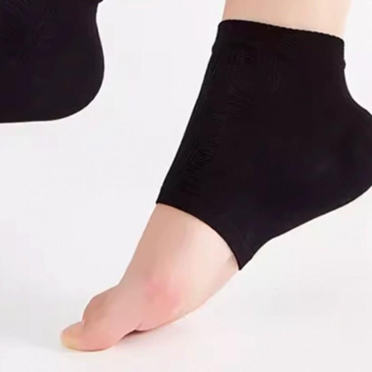 뒤꿈치 각질케어 보습양말 블랙