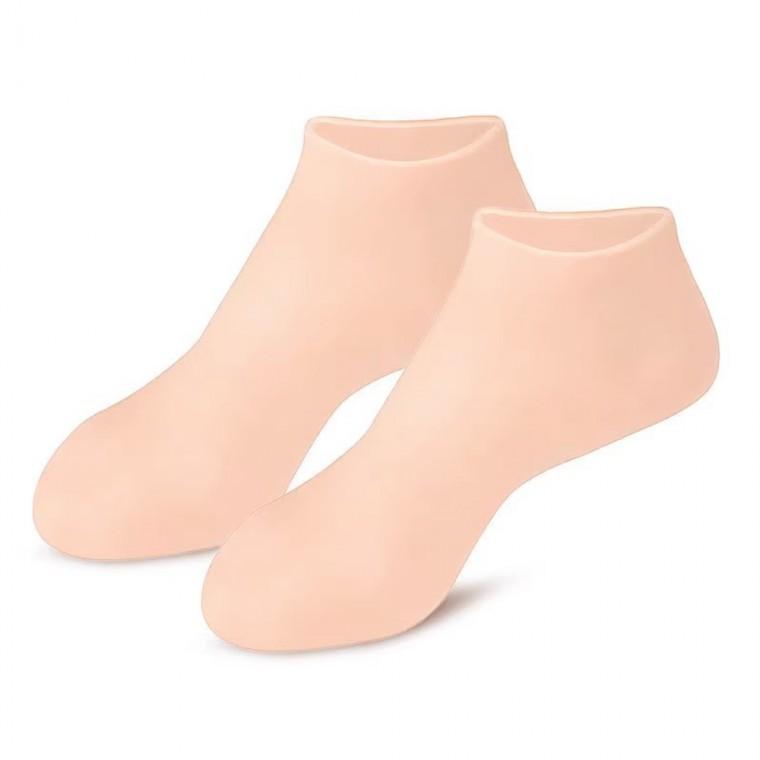 실리콘 발 풋 케어 뒤꿈치 각질 보습 관리 보호 덧신 양말 베이비스킨