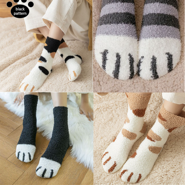 따숩다냥 안흘러내리는 돌돌이 수면 양말