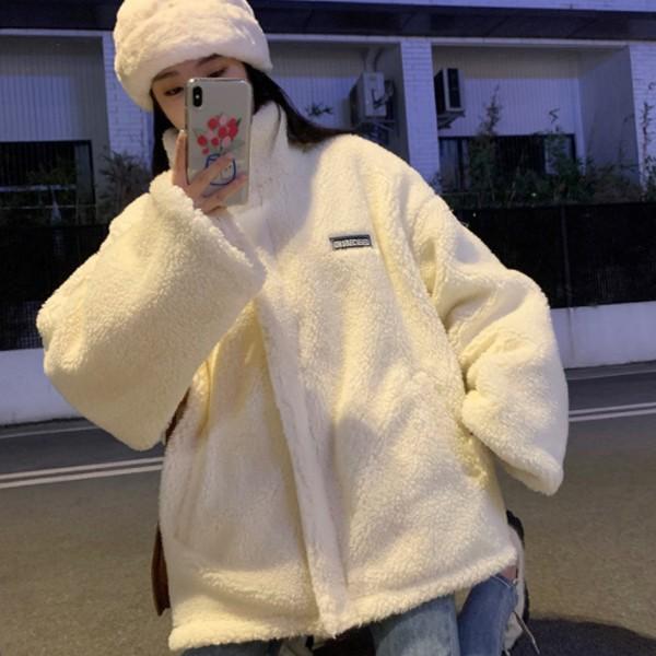 뽀글이점퍼 데일리룩 오버핏후리스 LK-HS21
