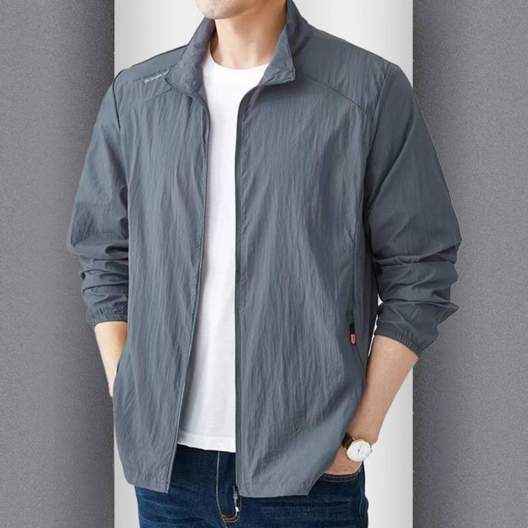 ST 남자 자외선 바람막이 캐주얼 자켓 차단 오버핏 점퍼 코트 재킷