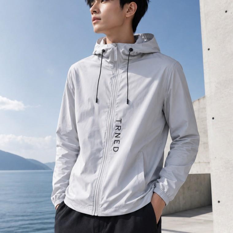 트렌드 후드 바람막이 레저 산책 데일리 점퍼 자켓