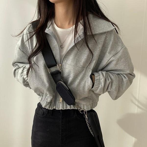 데일리 크롭 집업 점퍼 DS-DD607