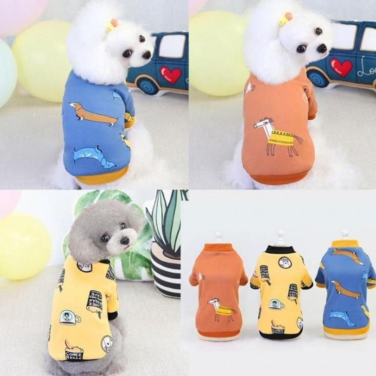 강아지 사계절 티셔츠 멘투멘 반려 동물 의류 겨울 패딩 점퍼옷 소형 견패딩 조끼 애완