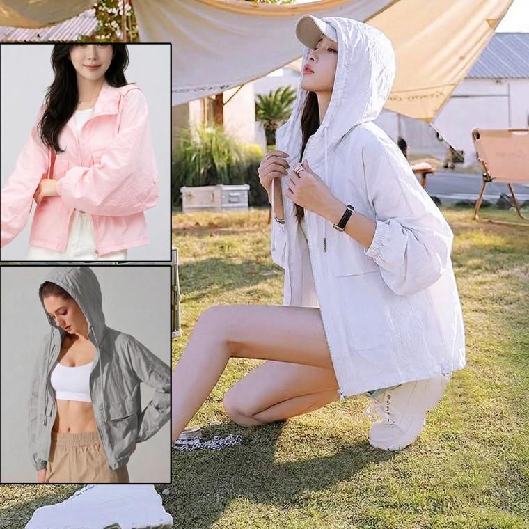 바스락자켓 여름자외선차단자켓 숨쉬는 썸머자켓 후드집업 얇은 집업 바람막이 아이스 점퍼