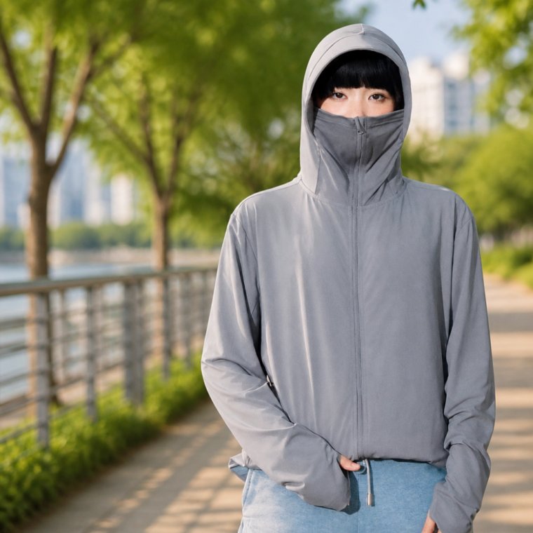 여름 자외선차단 집업 점퍼 UPF50+ 쿨링 냉감 얇은 바람막이
