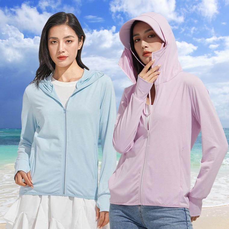 여성 여름 햇빛 차단 통풍 메쉬 시원한 쿨링 소재 핑거홀 등산 외출 레쉬가드 점퍼