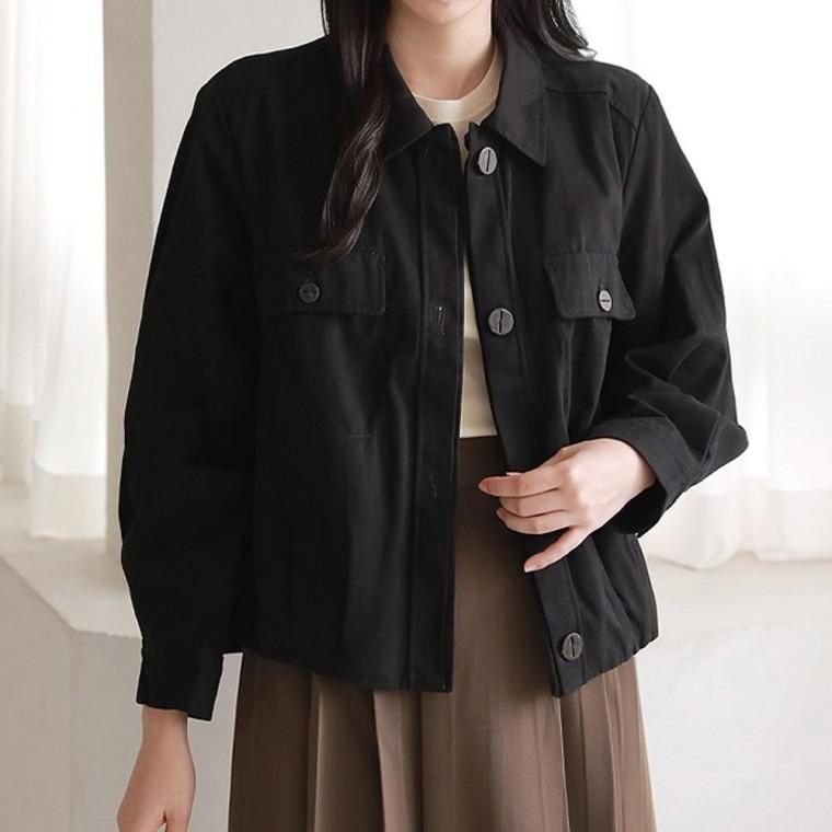 여성 간절기 점퍼 코튼 자켓 봄 가을 데일리 캐주얼 아우터