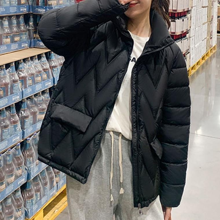 아우터 퀼팅 여자 패딩 겨울 경량 다운 점퍼