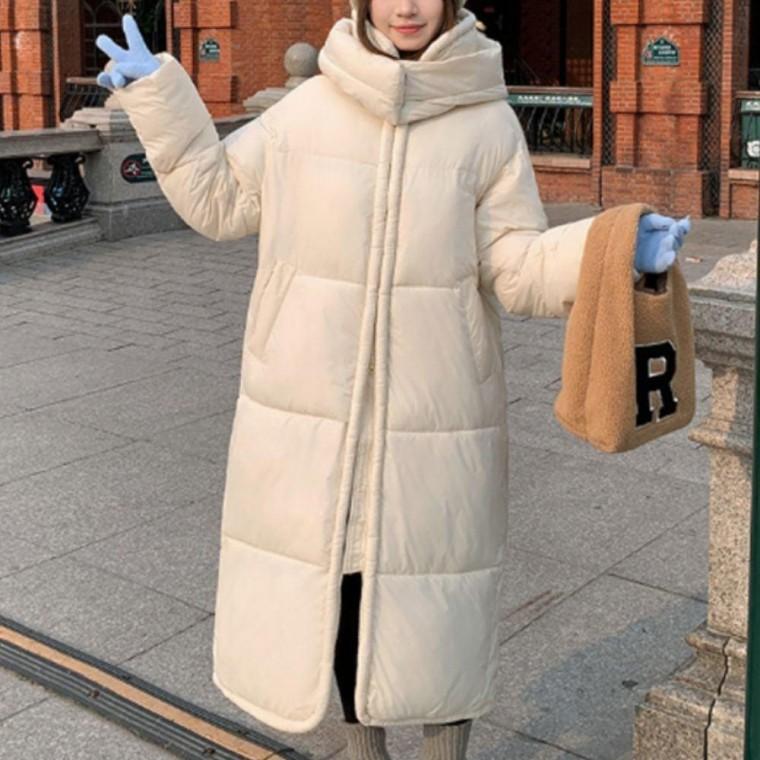 따듯한 하이넥 여성 롱패딩 점퍼 페미닌룩 데일리룩 데이트룩 캐주얼룩 의류