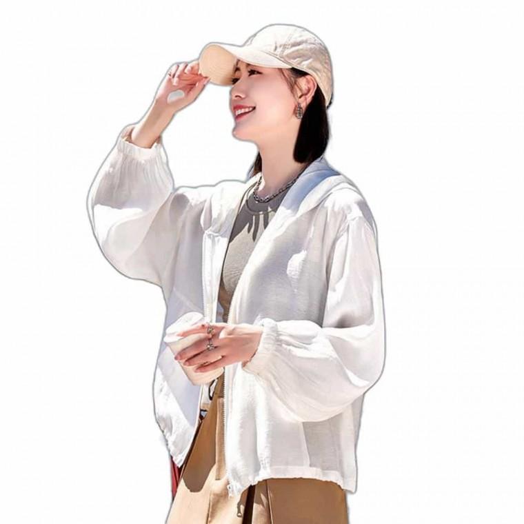여성 경량 후드 점퍼 가벼운바람막이 여성바람막이점퍼 여름재킷 여성바람막이 여름아우터 여름용바람막이