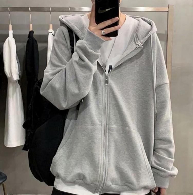 오버핏 후드집업 루즈핏 점퍼 가디건 남녀공용 데일리 후드 잠바 간절기 아우터