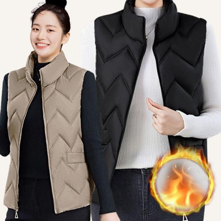 경량 패딩 점퍼 가을 겨울 보온 누빔 베스트 수면 조끼 작업 낚시 여성 등산 여자 방한