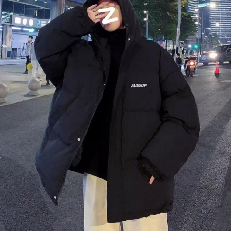 남성 데일리 겨울 외출 패션 루즈핏 스타일 패딩 점퍼 밀리터리 바람막이 자켓 블항공
