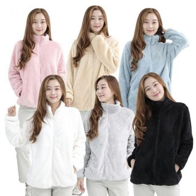 여성 후리스 집업 보아털 겨울 플리스 빅사이즈 점퍼