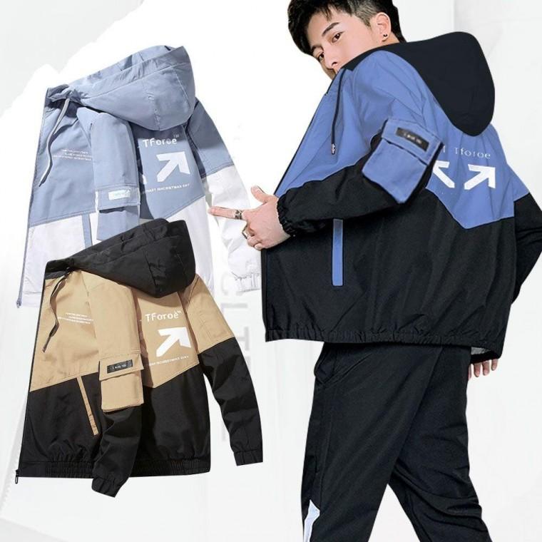 아노락 바람막이 간절기 아우터 후드 집업 방풍 점퍼 후드티 남자 패딩 윈드브레이커 누빔