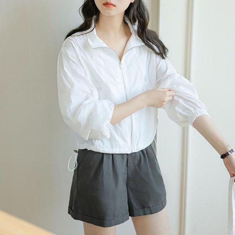 20대 30 외출 재킷 얇은 소재 스트링 바람막이 항공 잠바 여자 점퍼 겨울 여성