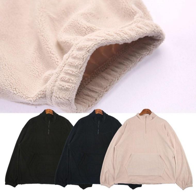 치엔 뽀글이 하프집업 티셔츠 점퍼 양털 잠바 뽀그리