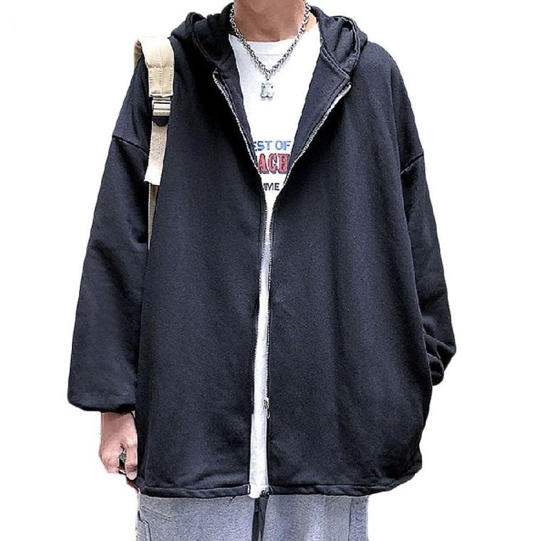 남성 간절기 후드집업 데일리 점퍼