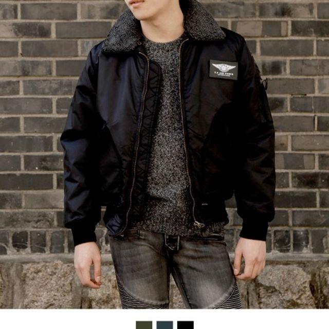 항공점퍼 패딩 US 남자 뽀글이 남자패딩 남자항공점퍼 남자점퍼 남자패딩점퍼 패치항공점퍼