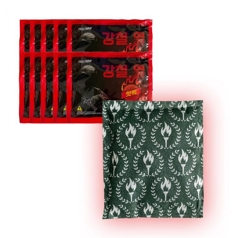 국산 강철 핫팩 150g x10개 캠핑 17시간 -R 손난로형 대용량 캠핑 야외활동