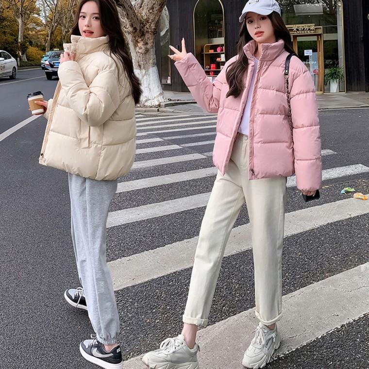 따뜻하고 예쁜 무지 디자인 데일리 여성 패딩 점퍼