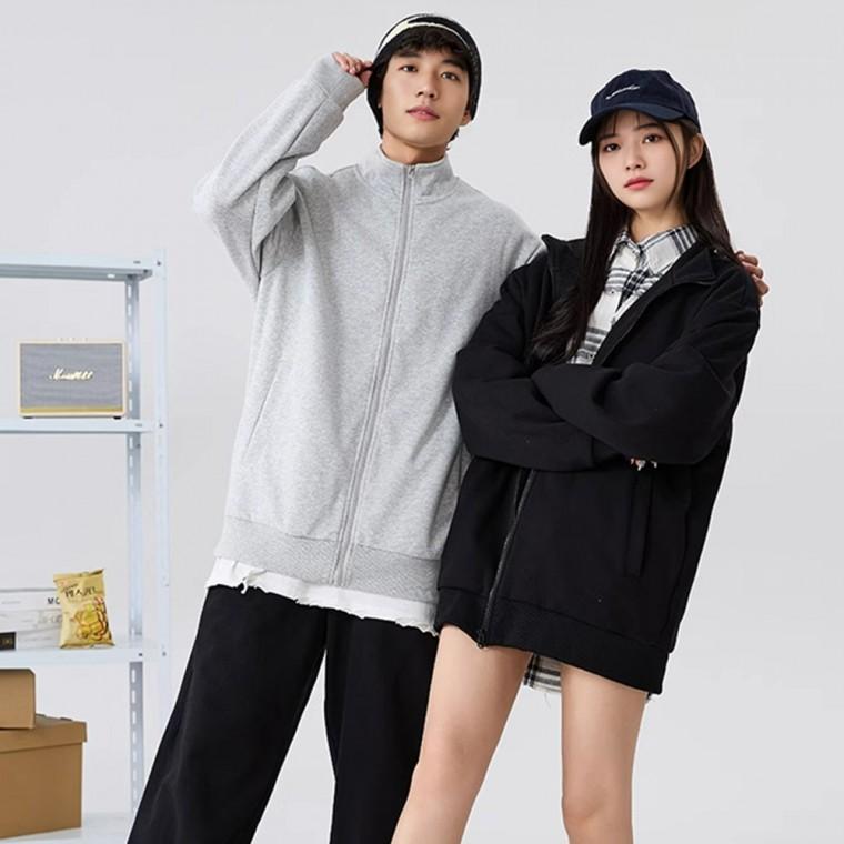 남녀공용 여름 간절기 하이넥 반목 얇은 집업 지퍼 점퍼 자켓 맨투맨 단체복