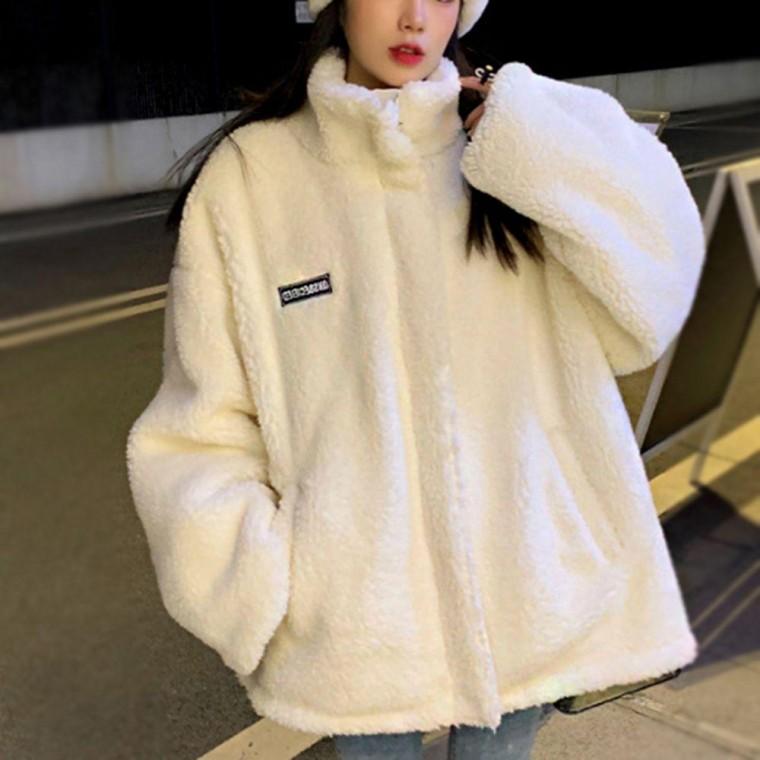 귀여운 여성 스타일 데일리 외출 아우터 후리스 점퍼 겨울 잠파 패딩 여성롱 오리털 잠바