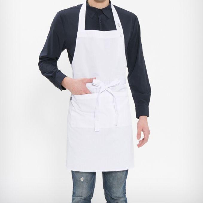 주방 앞치마 공방 카페 식당 앞치마 목걸이형 화이트
