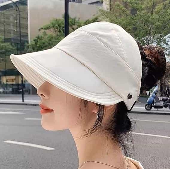 캡보닛햇 썬캡 자외선차단모자 휴양지모자