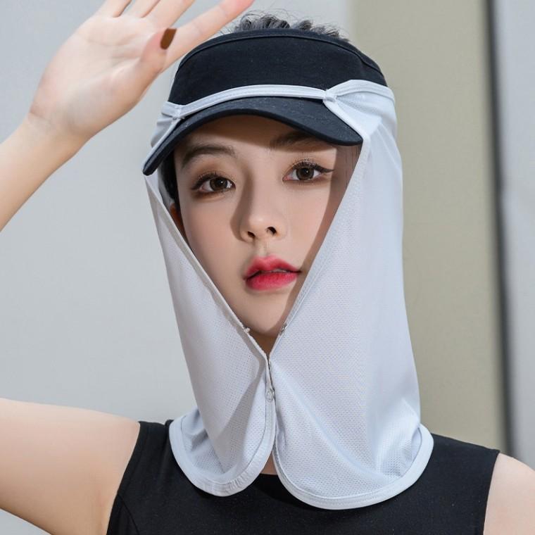 쿨링 캡 썬 가드 자외선차단 얼굴 햇빛가리개 모자