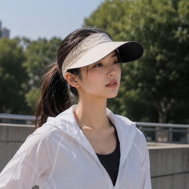 여성 접이식 자외선 차단모