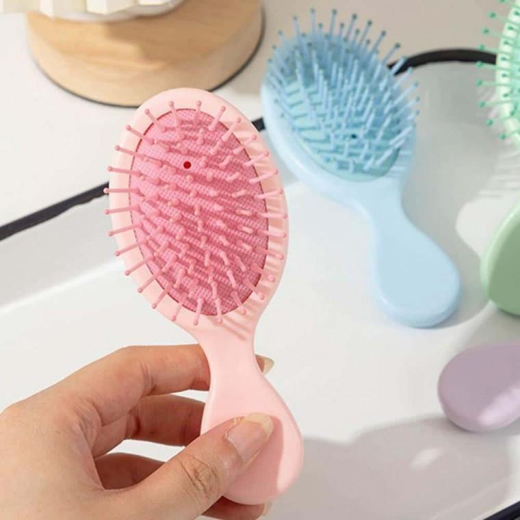 휴대용 쿠션 헤어 브러쉬 여행용브러쉬 쿠션헤어브러쉬 엉킨머리빗