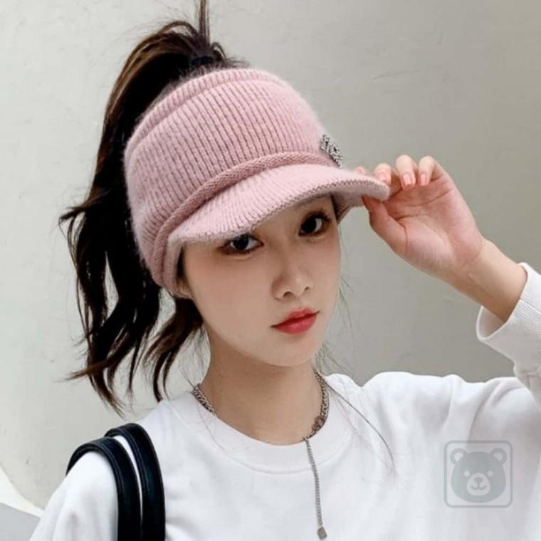 방한 기모 썬캡 여성겨울모자 여성골프모자 골프썬캡
