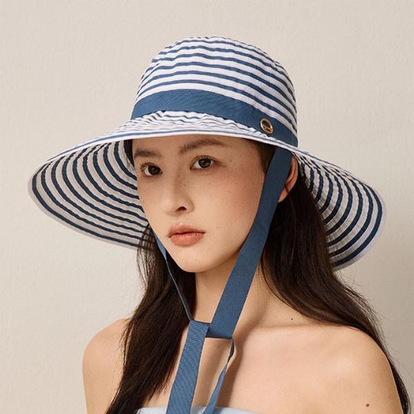 은창]마린 스트라이프 타이 썸머 햇 선캡 모자 선캡 면모자 썬캡 여름 버킷햇 비치 자외선차단 휴가 비치