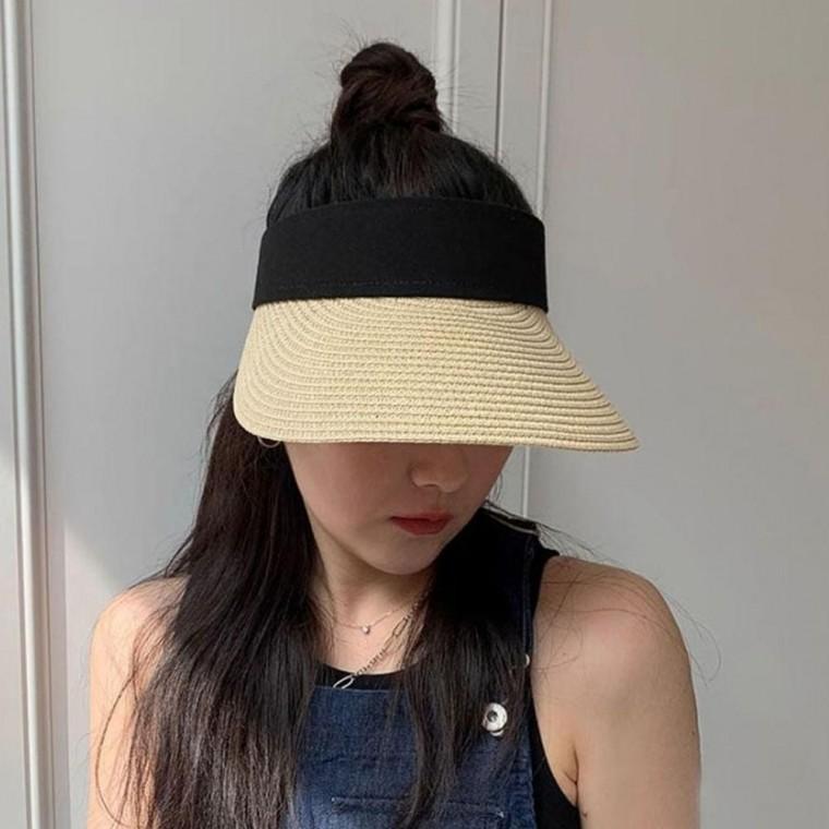 여성 모자 바캉스 나들이 휴양지 패션 여름 썬캡 라탄