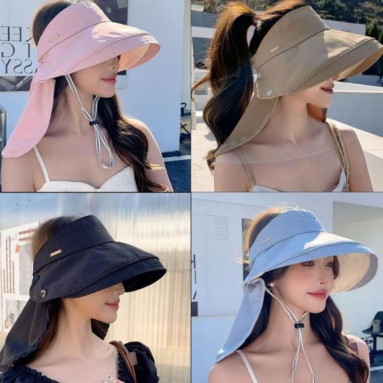 썬캡 가리개 뒷목 탈부착 5컬러