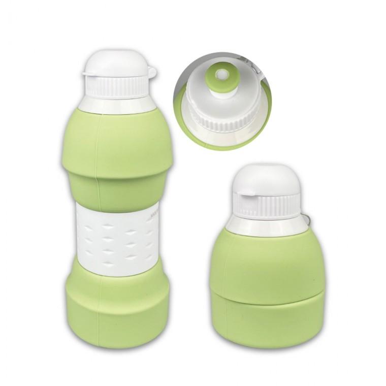 키친프리 접이식 실리콘 물병 600ml-R
