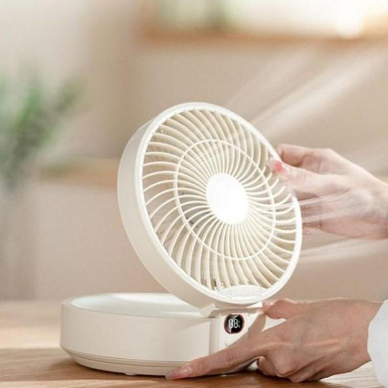 LED 탁상용 소형 접이식 선풍기 선풍 데스크탑 벽걸이