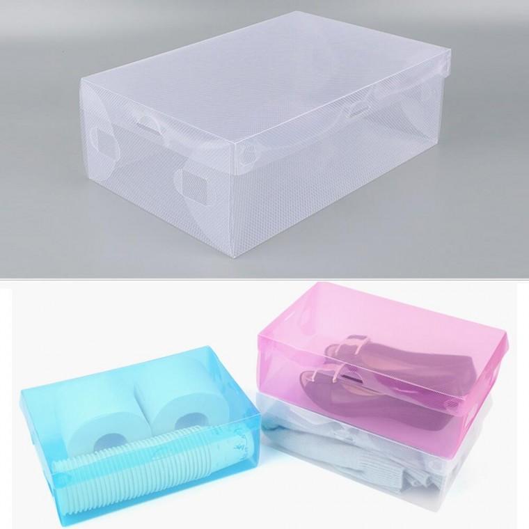 투명 접이식 상자 PP 정리함 선물 케이스 보관
