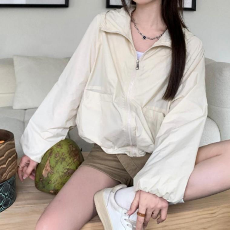 여성 루즈핏 메쉬 바람막이 플러스사이즈 빅사이즈 여름 점퍼