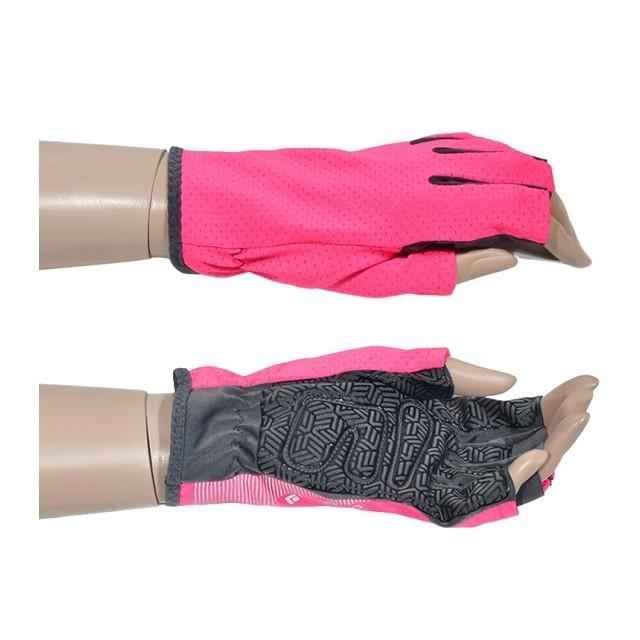 미끄럼 방지 레저활동 메쉬 여성 반장갑 (M) 등산장갑