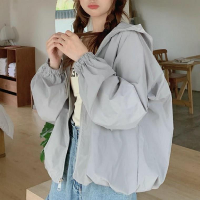 경량 후드 바람막이 점퍼 메쉬안감 윈드브레이커 루즈핏 아웃도어 등산복 여름 점퍼