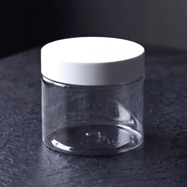 플라스틱 투명 원통 7X6cm(소)