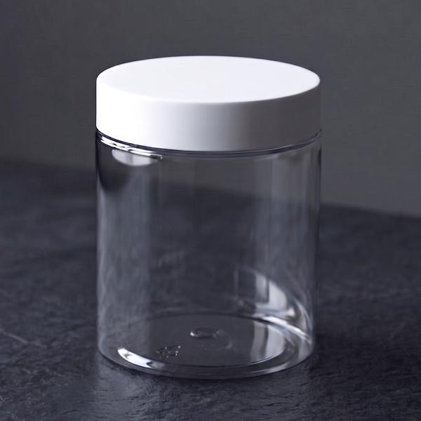 플라스틱 투명 원통 7X8.4cm(대)