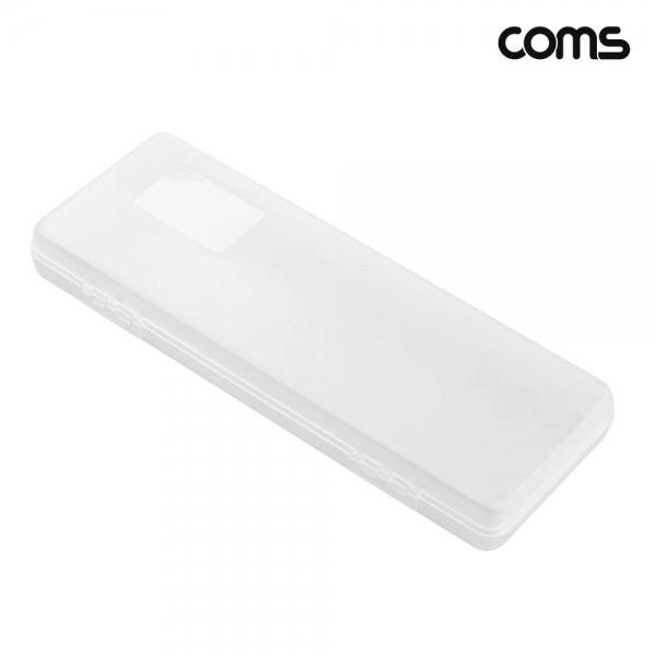 Coms 14500 건전지 케이스 배터리 10개 보관 투명 NE870