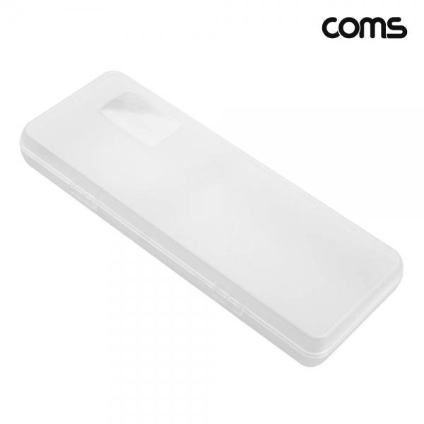 Coms 18650 건전지 케이스 배터리 10개 보관 투명 NE873