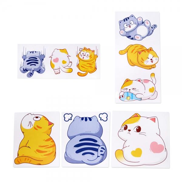 자동차 흠집커버용 고양이 스티커 3p